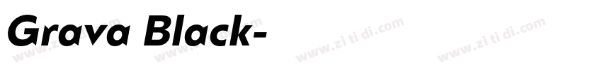 Grava Black字体转换